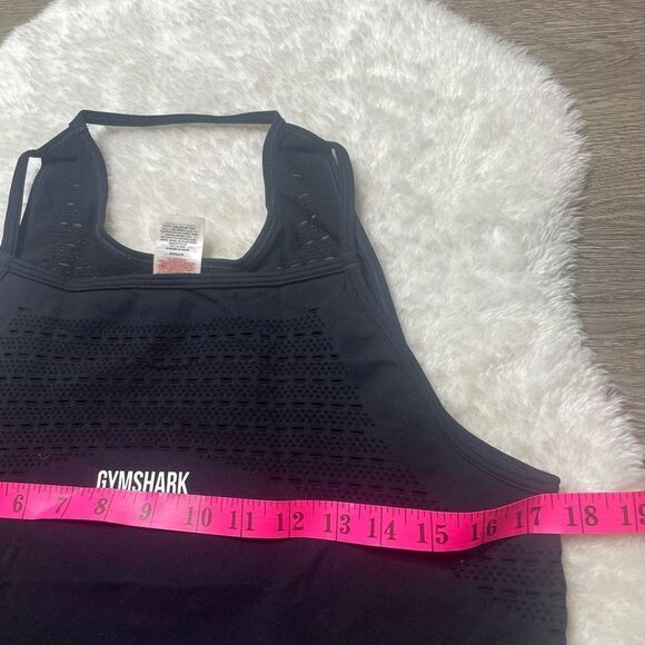 Gymshark TankโTop Womens Size Small Black Lasercut Athletic Activewear Gym - Picture 8 of 12